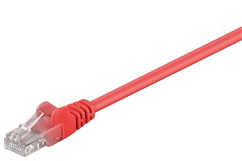 Cablu U/UTP Cat5e rosu 0.50m, Goobay