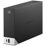 HDD Extern SEAGATE One Touch Hub 18TB, 1x USB 3.2 Type-C, 1x USB 3.0 Type-A, Rescue Data Recovery Services 3 ani, Black, Seagate