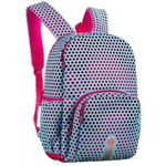 Rucsac ZIPIT Mesh White & Pink, cu buzunare laterale