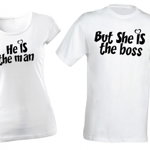 Set de tricouri "But she is the boss", Zoom Fashion