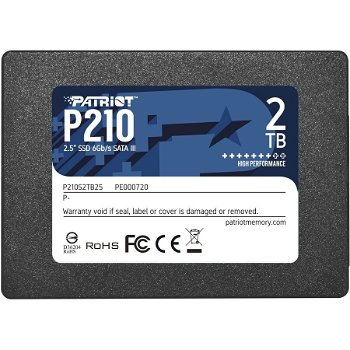 SSD P210 2TB (black, SATA 6Gb / s, 2.5 ), Patriot