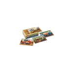 Set 4 puzzle din lemn vehicule pentru constructii, MD3792, Melissa and Doug