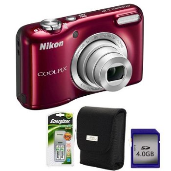 Camera foto digitala 16.1 Mp 5x 2.7 inch geanta + incarcator + card SD 4GB NIKON Coolpix L29, Nikon