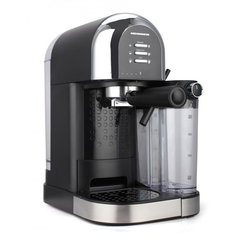 Espressor manual, Heinner, Coffee Dreamer, HEM-DL1470BK, 1470 W, 20 bar, 1.7 L, rezervor detasabil lapte 500 ml, functie spumare lapte, 6 tipuri de bauturi, Negru