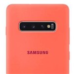 Samsung Protectie pentru spate Silicon Berry Pink pentru Galaxy S10 Plus