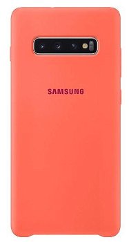 Samsung Protectie pentru spate Silicon Berry Pink pentru Galaxy S10 Plus