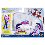 Set motocicleta si figurina Ghost Spider 10 cm Spidey Prietenii extraordinari, Spider-Man