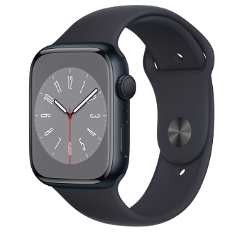 Apple Watch S8 GPS 45mm Midnight Aluminium Case with Midnight