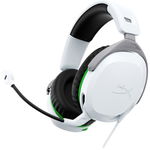 Casti Gaming cu fir HyperX CloudX Stinger 2 Xbox/PC, jack 3,5mm pentru conectare direct la controller, drivere 50mm, slidere gradate, microfon cu noise cancelling, spuma cu memorie (Alb), HyperX