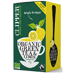 Ceai verde cu lămâie Bio Fair Trade (20 x 2 g) 40 g Clipper, Organicsfood