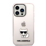 Husa telefon, Karl Lagerfeld, Pentru Apple iPhone 14 Pro Max, Roz