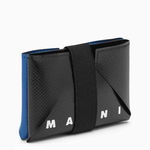 Marni Marni Black and royal origami card holder Blue