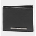 CALVIN KLEIN, Portofel de piele Modern Bar, Negru