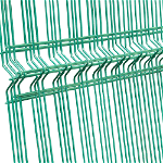 Panou gard plastifiat zincat bordurat verde 4,2 x 2000 x 2000 mm