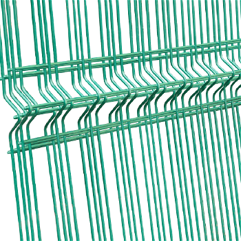 Panou gard bordurat zincat, plastifiat, verde, RAL 6005, 2000 x 2000 mm, Arabesque