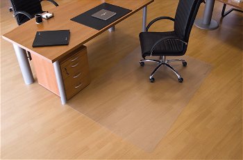 Protectie podea pentru suprafete dure, forma O, 200 x 120cm, RS OFFICE EcoGrip
