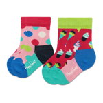Happy Socks Set de 2 perechi de șosete lungi pentru copii KICE02-3500 Colorat