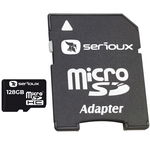 Card de memorie MicroSDHC, 128Gb, clasa 10, UHS-I, cu adaptor SD, Serioux