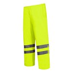 Pantaloni reflectorizanti impermeabili, utilizabili in ploaie, 2 buzunare, marime L, Verde