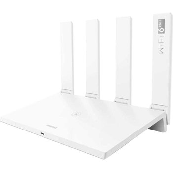 Router Wireless Gigabit HUAWEI AX3 WS7100-20, Wi-Fi 6, Dual Band 574 + 2402 Mbps, Dual Core, alb