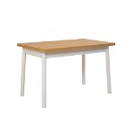 Masă Oliver Sbt - Karina White Dining Table, Alb, 77x75x120 cm, Vella