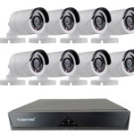 Kit de supraveghere JORTAN cu 8 camere CCTV AHD 1080P, GAVE