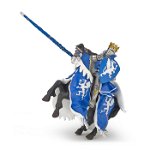 Papo Figurina Calul Regelui Cu Blazon Dragon Albastru, Papo