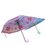 ​Umbrela cu desene pentru copii roz engros, 