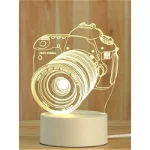 Lampa Decorativa 3D - Aparat Foto - 13x18x9.8cm - 32792, Inovius
