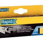 Capse Rapid 13/8 mm sarma subtire din otel inoxidabil, pentru tapiterie, 2500/cutie carton 11835626