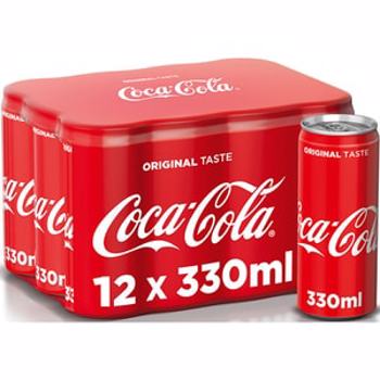 Bautura racoritoare carbogazoasa COCA-COLA Gust Original bax 0.33L x 12 doze