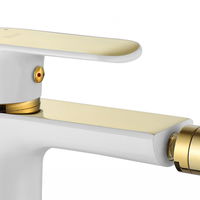 Baterie pentru bideu Bloom alb/auriu, Rea