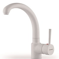  Baterie de bucatarie Pyramis ARMONICA WHITE, finisaj granit, cartus ceramic, monocomanda, alb