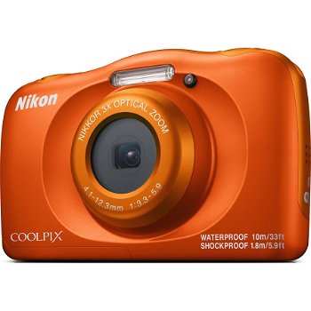 Aparat foto Nikon Coolpix W150, portocaliu + rucsac