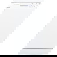 Masina de spalat vase Heinner HDW-FS4505WE++, 10 Seturi, 5 programe, Clasa E, Control electronic, Program rapid 30, Half load, Aquastop, 45 cm, Alb