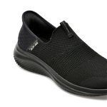 Pantofi sport SKECHERS negri, ULTRA FLEX 3.0, din material textil, Skechers