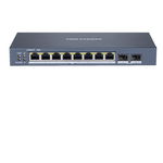 Switch 8 porturi PoE Gigabit, 2 porturi Gigabit, Smart Management - HIKVISION DS-3E1510P-EI, HIKVISION