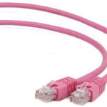 Cablu UTP GEMBIRD Cat5e, cupru-aluminiu, 3 m, roz, AWG26, PP12-3M/RO