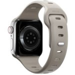 Accesoriu smartwatch Sport Slim Strap compatibila cu Apple Watch 4/5/6/7/8/SE 38/40/41mm, S/M, Bej, NOMAD