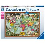 Puzzle Harta Lumii, 1000 Piese, Ravensburger