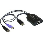USB DisplayPort Virtual Media KVM Adapter with Smart Card Support, Aten