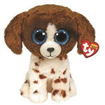 Mascota Meteor Ty Dog maro și alb Muddles 24 cm, Meteor