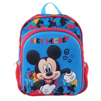 Ghiozdan de scoala Mikey Mouse 3D, 27 x 8 x 32 cm, bretele ajustabile