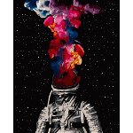 Set pictura pe numere - Astronaut abstract | Acuarello, Acuarello