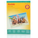 Hartie foto 20 coli A4 High Glossy 180g, Kodak