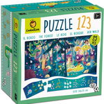 Puzzle 25 piese - 1 2 3 - Padurea | Ludattica, Ludattica