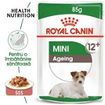 Hrana umeda pentru caini, Royal Canin, Mini Ageing, in sos, 12 x 85g