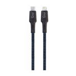 Cablu de date Goui, USB Type C - tip Lightning, Tough G-TOUGHC942M-DB, 2m, Albastru/Negru