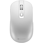 CANYON MW-18 2.4GHz Wireless Rechargeable Mouse with Pixart sensor  4keys  Silent switch for right/left keys DPI: 800/1200/1600  Max. usage 50 hours for one time full charged  300mAh Li-poly battery  Pearl-White  cable length 0.6m  116.4*63.3*32.3mm ...