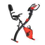 Bicicleta Pliabila HOMCOM 2 in 1, Rezistenta Reglabila pe 8 Nivele, Ecran LCD, 97x51x115cm, Rosu | Aosom Romania, HOMCOM